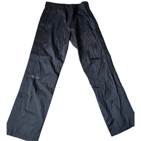 Marmot Men’s Ski pants size L Black Full Side Zip - Picture 1 of 14
